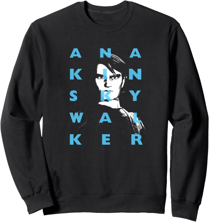 Star Wars: Clone Wars Anakin Skywalker Text Overlay Sweatshirt