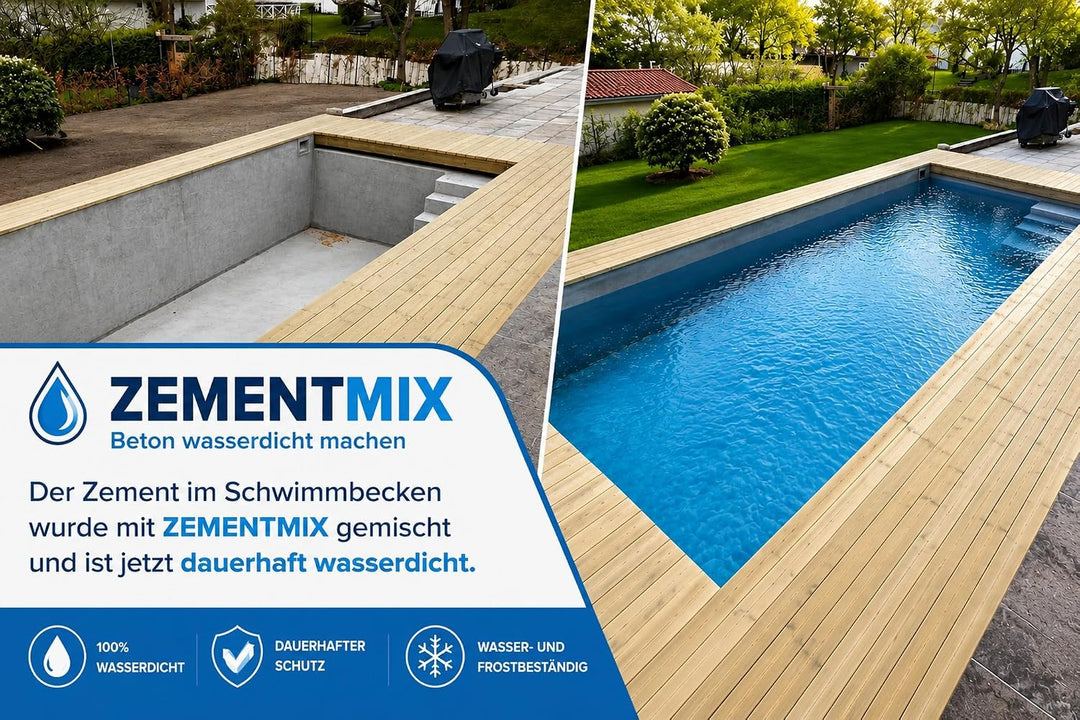 Ecoform Zementmix - Betondichtmittel für WU Beton - flüssigkeitsdichten Beton - Frostschutz &amp; wasser