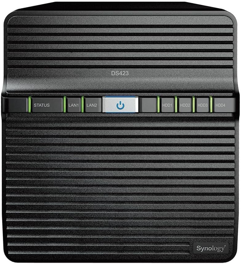 Synology DS423 4-Bay-Desktop-NAS-Lösung, Mechanische Festplatte Enclosure Gehäuse, Enclosure Gehäuse