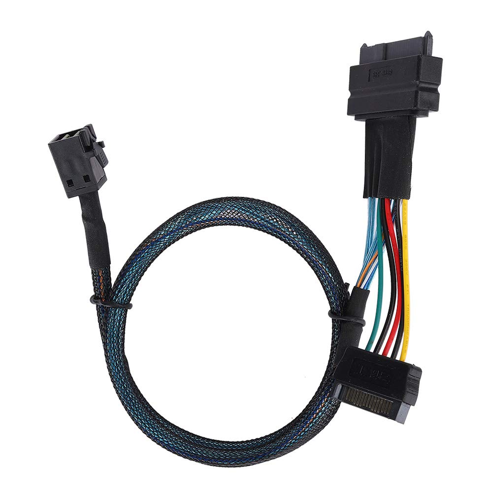 SAS-Kabel SFF8643 zu SFF8639 15P Power Line 12 GB/s SAS HD 4i-Stecker (SFF-8643) zu U.2-Stecker (SFF