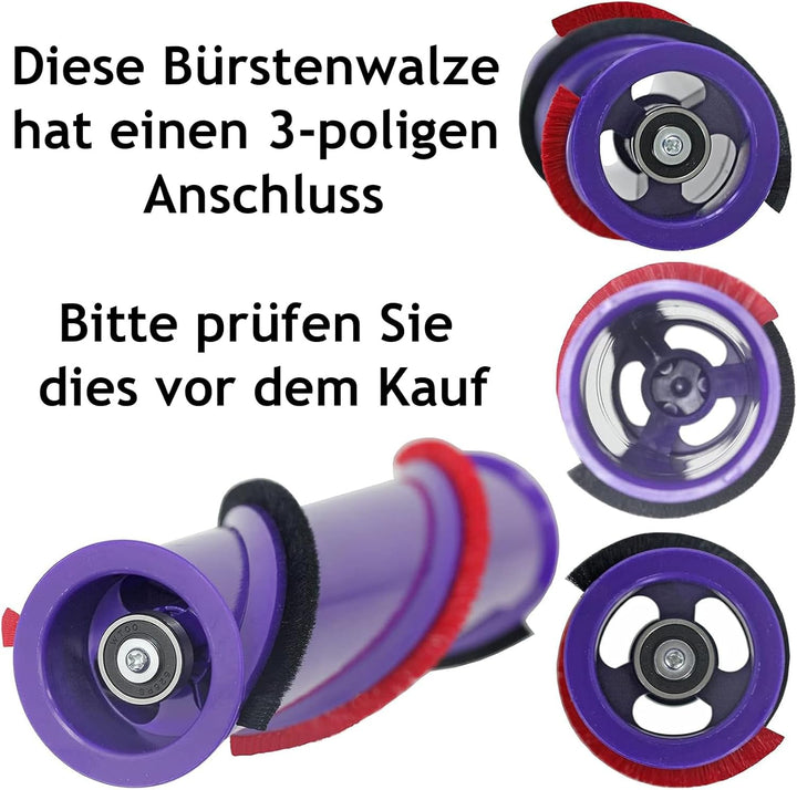 SPARES2GO Bürstenwalze kompatibel mit Dyson V10 V11 Cyclone Schnurlosen Staubsauger (237 mm)