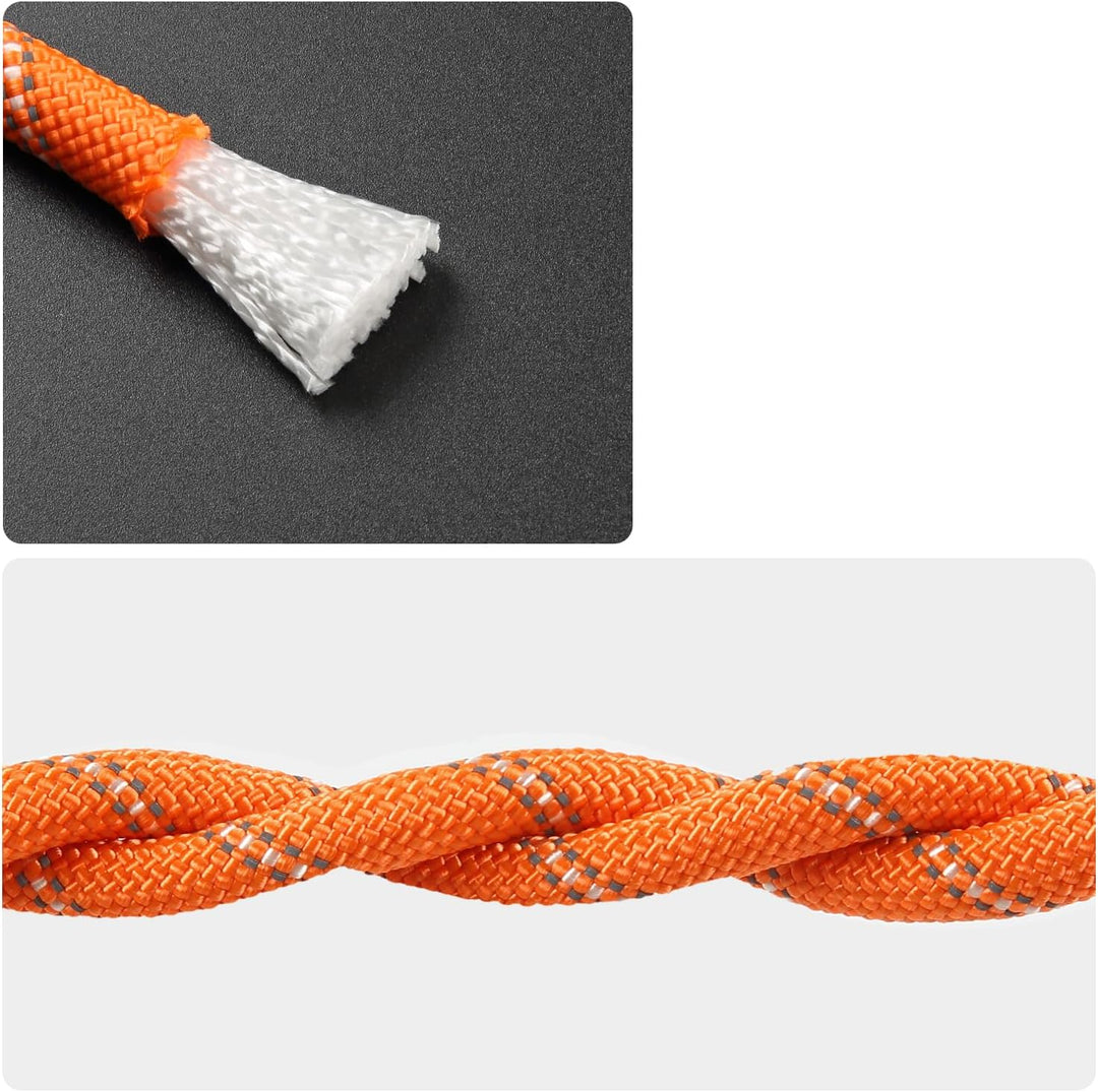10 mm x 20 Meter Statisches Nylon Seil Outdoor Kletterseil für Knüpfübungen, Baumpfleger Baumarbeits