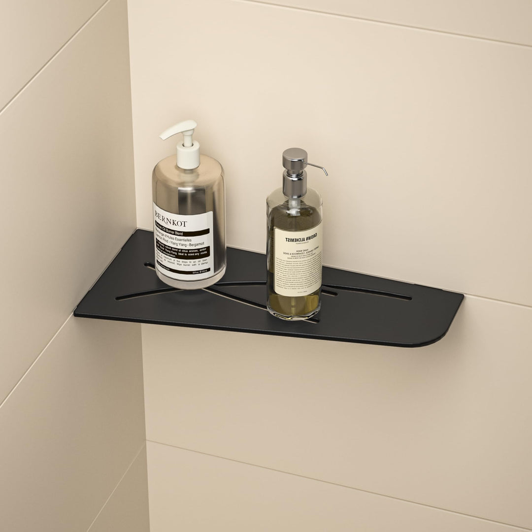 Eck Duschregal mit 3 mm Stärke, Duschablage Ohne Bohren Eckregal Dusche, SUS304 Edelstahl Badezimmer