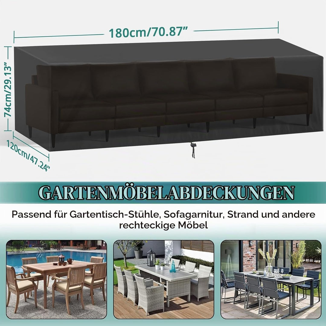 GARPROVM Abdeckung für Gartenmöbel, Abdeckplane Gartenmöbel Schutzhülle für Gartenmöbel Wasserdicht
