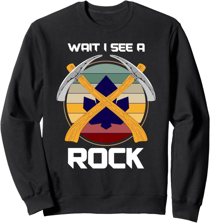 Stein Sammler Geologe Nerd Geschenk Lustiges Retro Geologie Sweatshirt