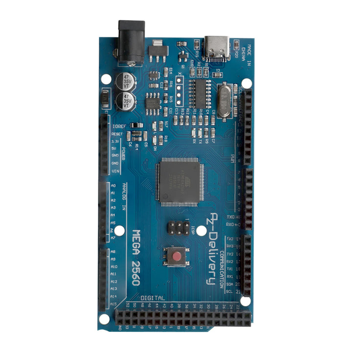 AZDelivery 1x AZ-MEGA2560-Board Mikrokontroller mit USB-C Anschluss Entwicklungsboard kompatibel mit