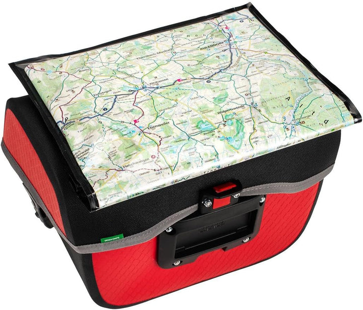 VAUDE Fahrrad Lenkertasche Aqua Box, 6 Liter Volumen, wasserdicht verschweisst Einheitsgrösse Red, E
