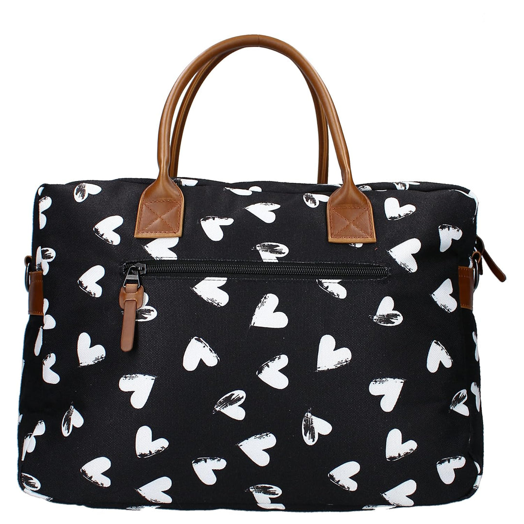 Kidzroom 030-8303-2 Wickeltasche Herzen, schwarz 27*38*16cm Herzen, 27*38*16cm Herzen