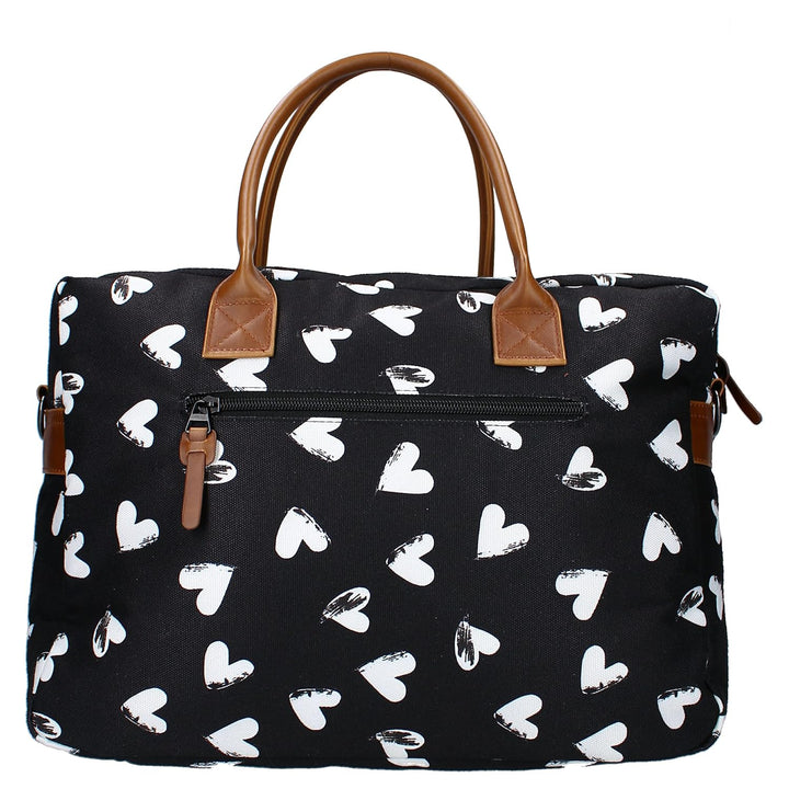 Kidzroom 030-8303-2 Wickeltasche Herzen, schwarz 27*38*16cm Herzen, 27*38*16cm Herzen