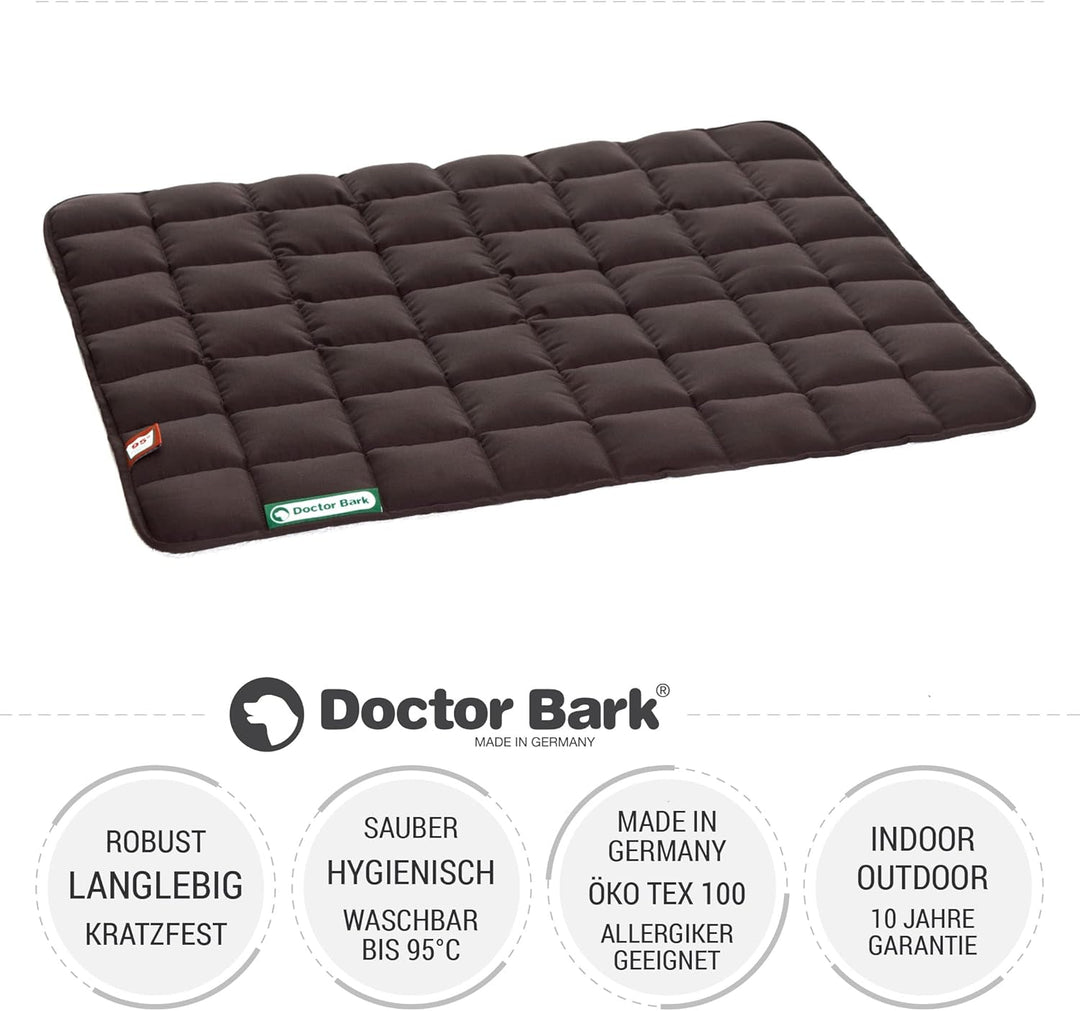 Doctor Bark Hundedecke - weiche, hochwertige Hundematte für mittlere Hunde, robuste Indoor - Outdoor
