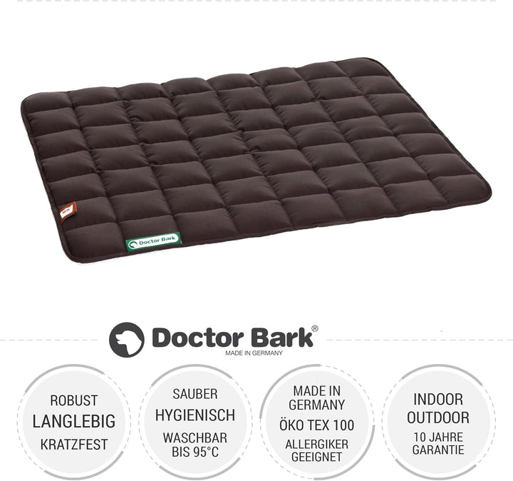 Doctor Bark Hundedecke - weiche, hochwertige Hundematte für mittlere Hunde, robuste Indoor - Outdoor