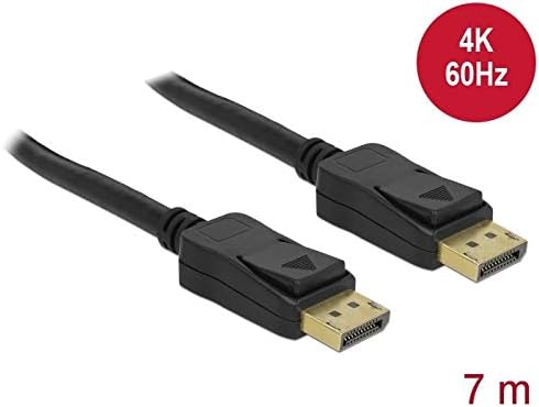 Delock Kabel DisplayPort 1.2 Stecker > DisplayPort Stecker 4K 60 Hz 7 m schwarz 7,0 m Schwarz, 7,0 m
