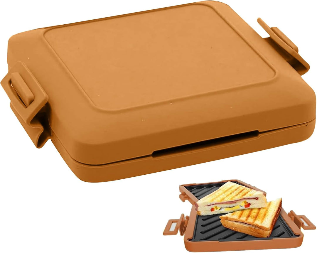 Mikrowellen-Toastie-Sandwich-Maker, mikrowellengeeigneter Toastie-Maker mit verstellbaren Silikonbän