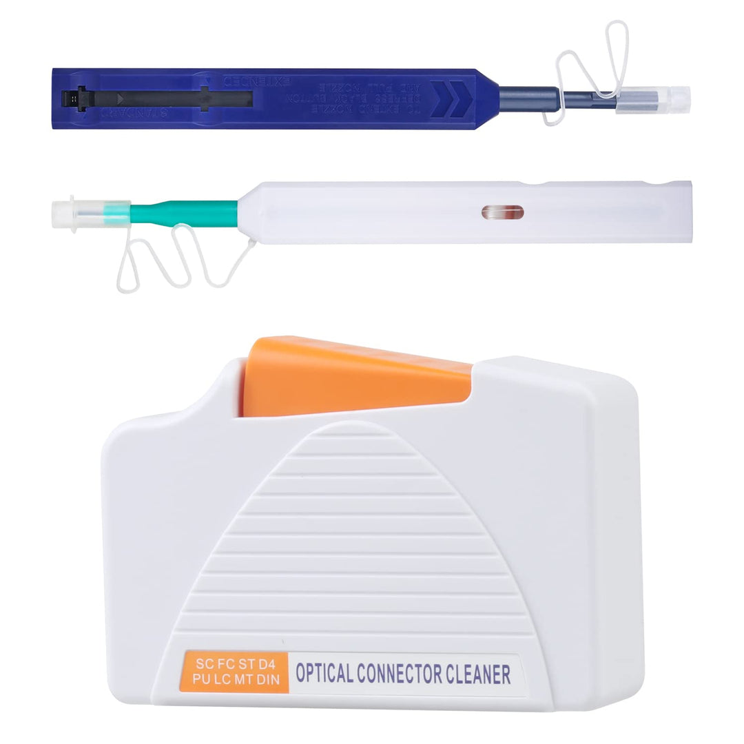 MSDADA Glasfaser Reinigungsstifte Glasfaser-Reinigungsbox, Fiber Optic Cleaner AUA-550 Reinigungskas