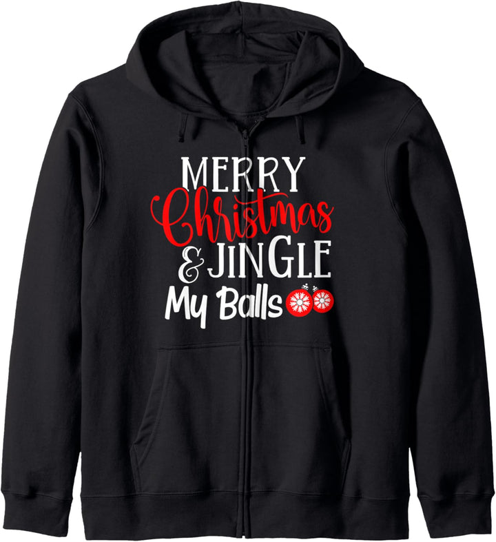 Merry Christmas & Jingle My Balls – Lustige Jingle Bells Xmas Kapuzenjacke
