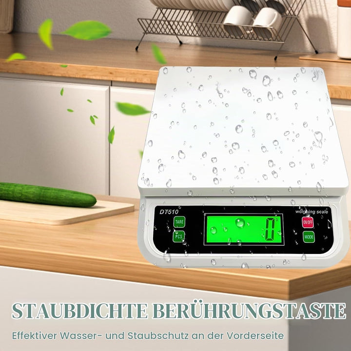 Waage Küchenwaage: 30kg/1g Küchenwaage digital, Food Scale mit LCD-Display Digitalwaage mit 6 Einhei