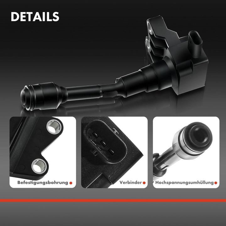 3x Zündspule für B-Max JK C-Max II DXA/CB7 Ecosport Fiesta VI/III Mondeo V Tourneo Connect/Courier T