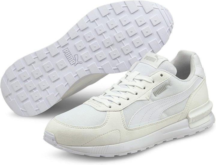 PUMA Unisex Graviton Leichtathletik-Schuh 41 EU Puma White Puma White Gray Violet, 41 EU Puma White