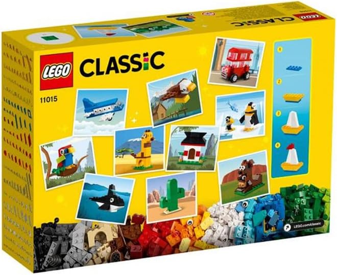 LEGO 11015 Classic Einmal um die Welt Steine, Spielzeug für Kleinkinder ab 4 Jahre mit Bausteinen un
