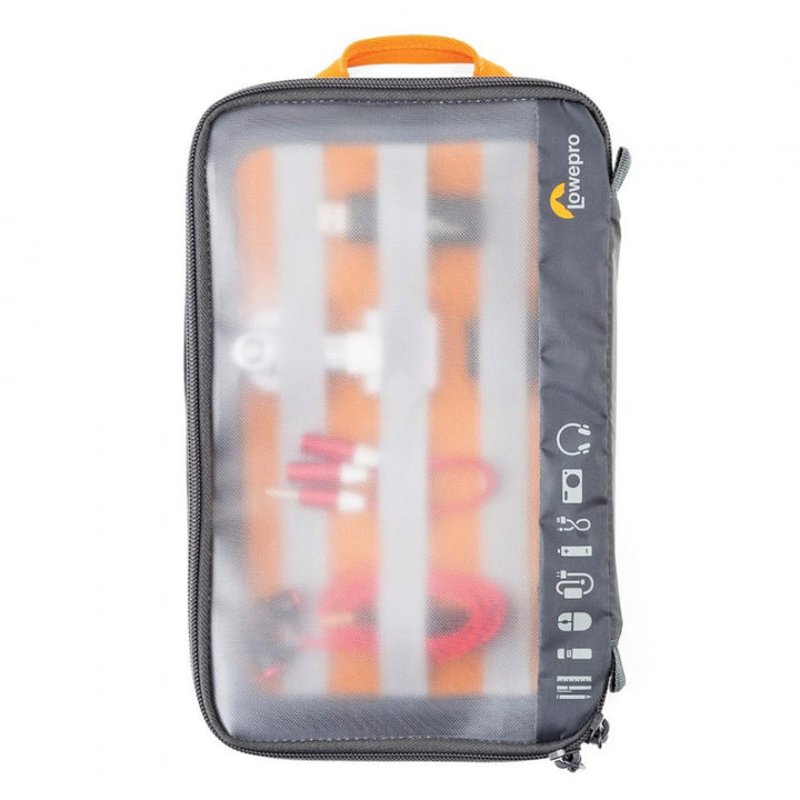 Lowepro GearUp Pouch Large, Travel Essentials Case, Reisetasche für PC-Kabel, Adapter, Akkus, Ladege