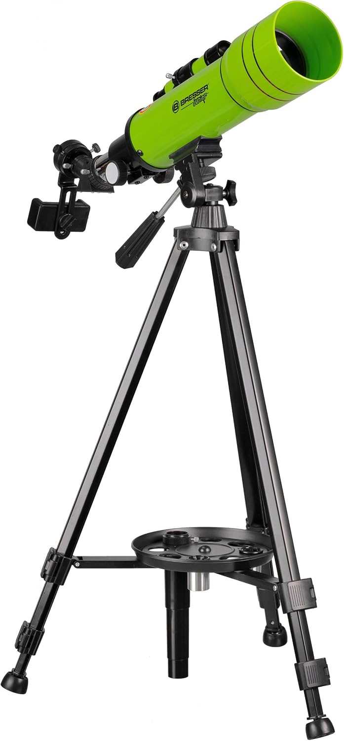 Bresser Junior Kinder-Teleskop Einsteiger 70/400, astronomisches Linsen-Teleskop für Kinder ab 8 Jah
