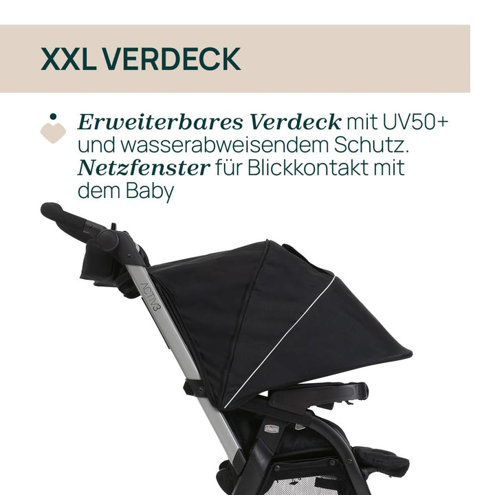 Chicco Activ3 Kinderwagen mit 3 Rädern, funktional und leicht zu steuern auf allen Untergründen, bre