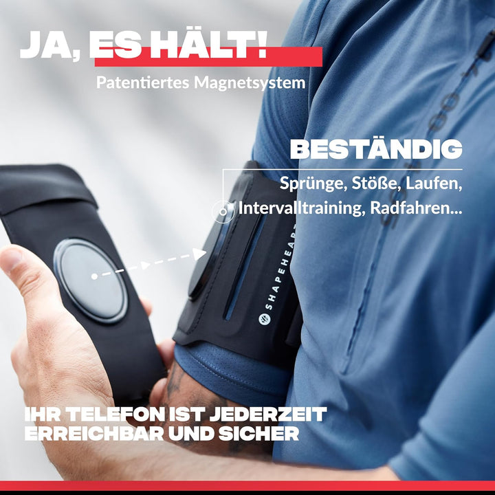 Shapeheart - Sportarmband Mit Universeller Abnehmbarer, mit abnehmbaren magnetischen Hülle 2XL - Sma