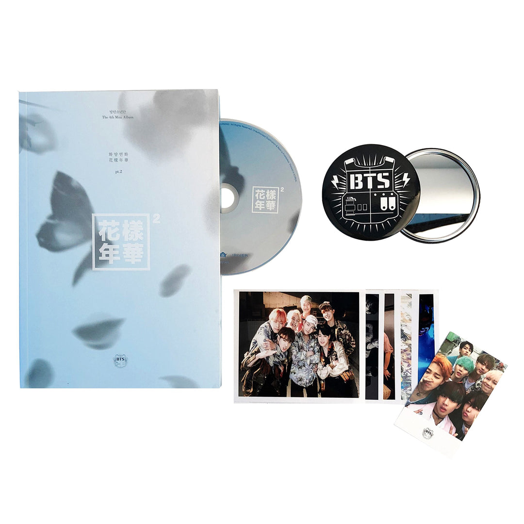 BTS 4th Mini Album - In The Mood For Love PT.2 [ BLUE Ver. ] CD + Photobook + Photocard / K-POP Seal