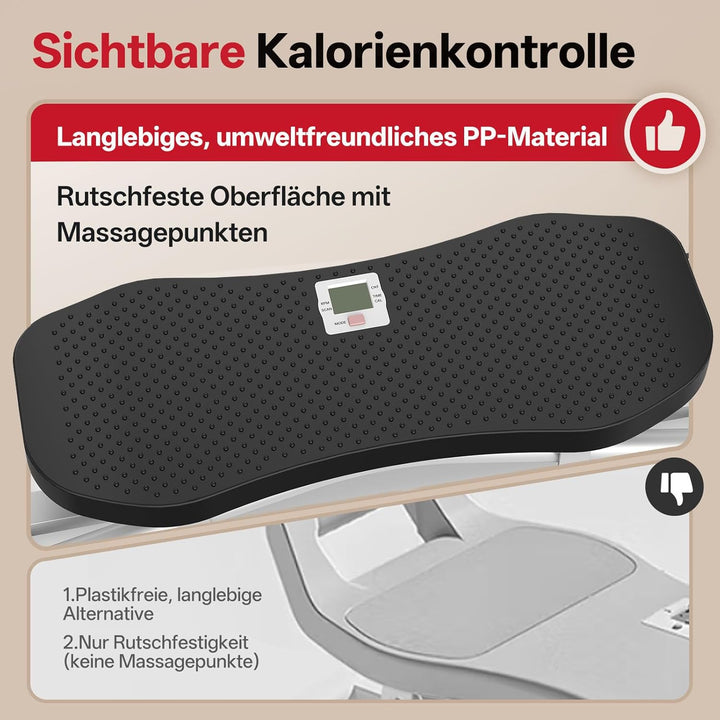 PASYOU Balance Board Ski-Simulator,Wackelbrett mit Widerstandsbändern,Balance Board Erwachsene mit L