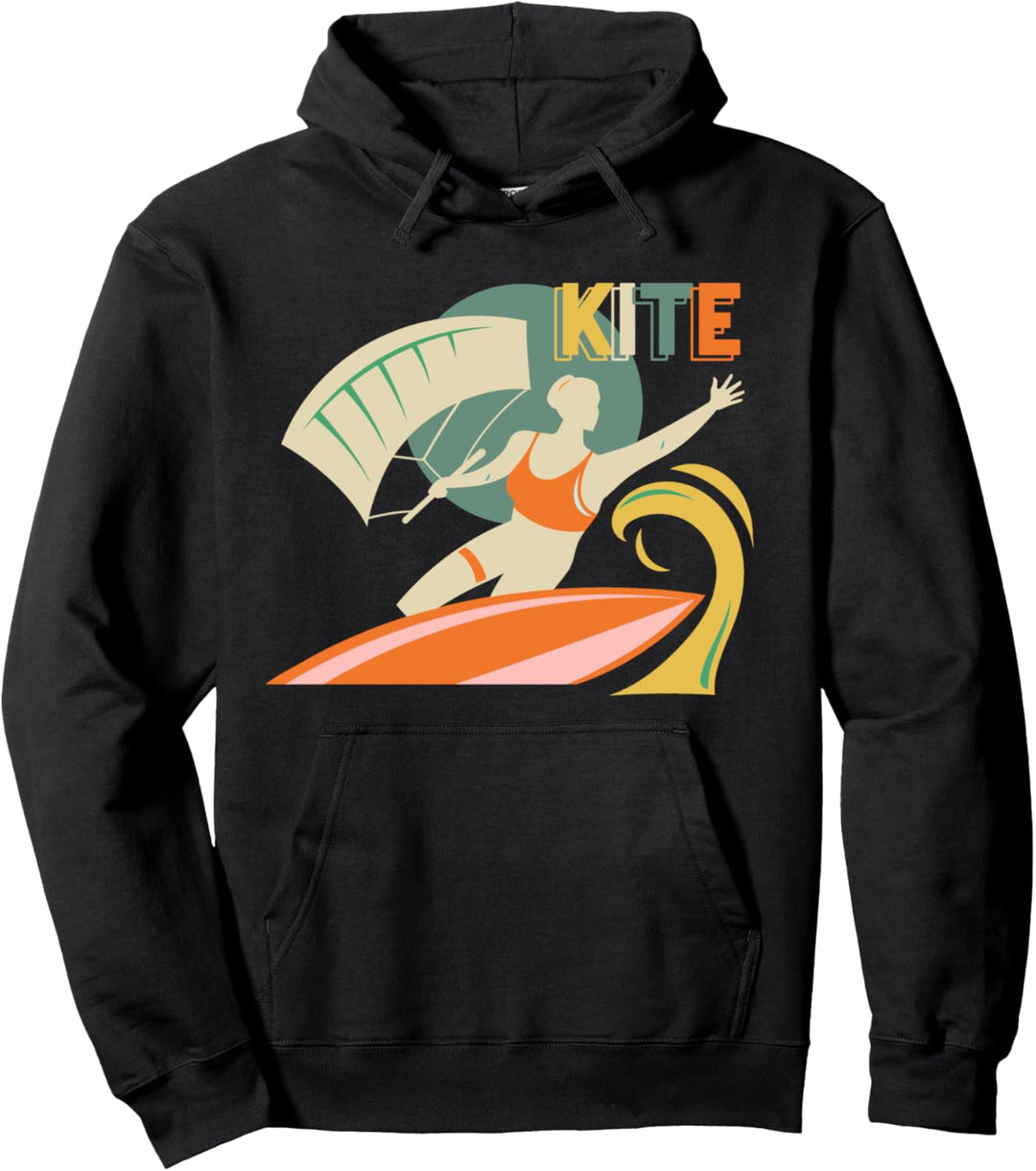 Surfbrett Windsurfen Geschenk Kitesurfen Pullover Hoodie
