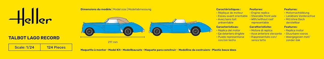 Heller 80711 Talbot Modellbausatz Largo Record