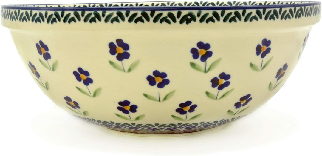Bunzlauer Salatschale 24 cm (Dekor Angelika), Dekor Angelika