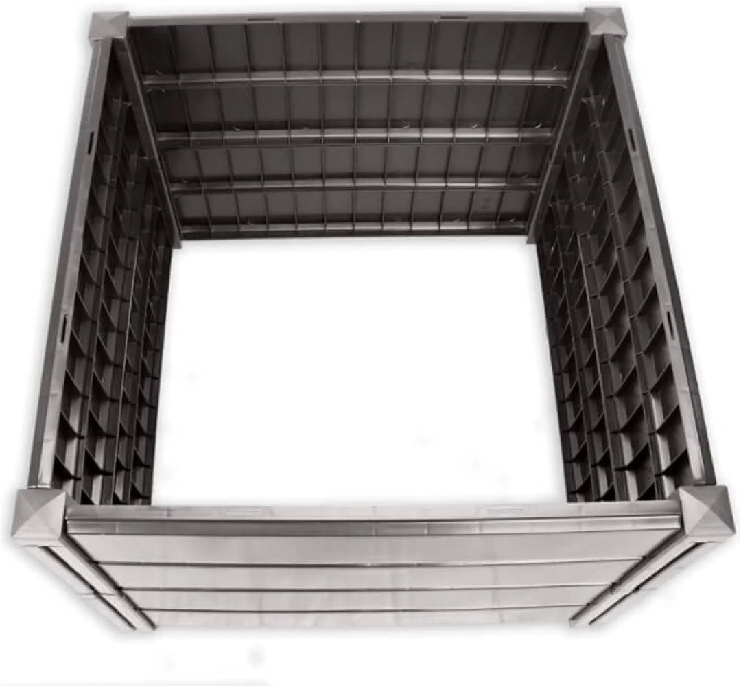 NEUSTANLO | Hochbeet Beetlo M | 82×82×61 cm | 336L | aus wetterfestem Kunststoff | pflegeleichtes Ga