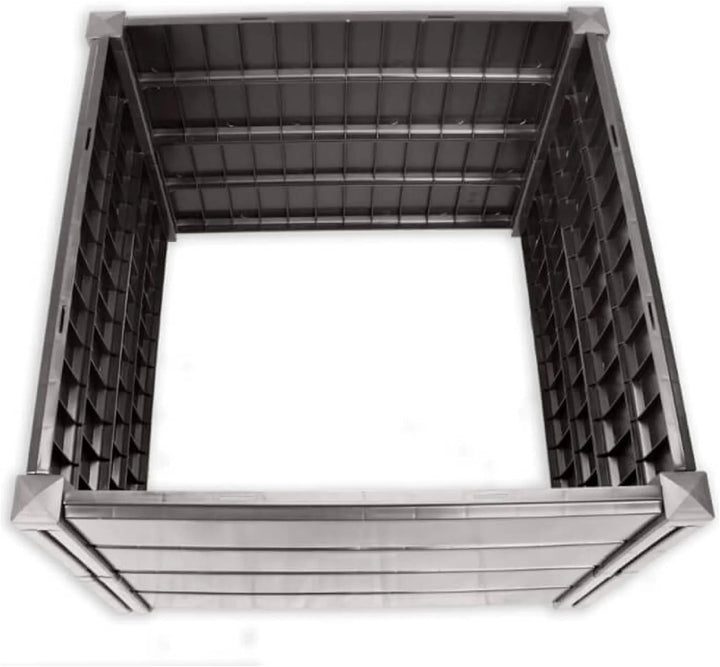 NEUSTANLO | Hochbeet Beetlo M | 82×82×61 cm | 336L | aus wetterfestem Kunststoff | pflegeleichtes Ga