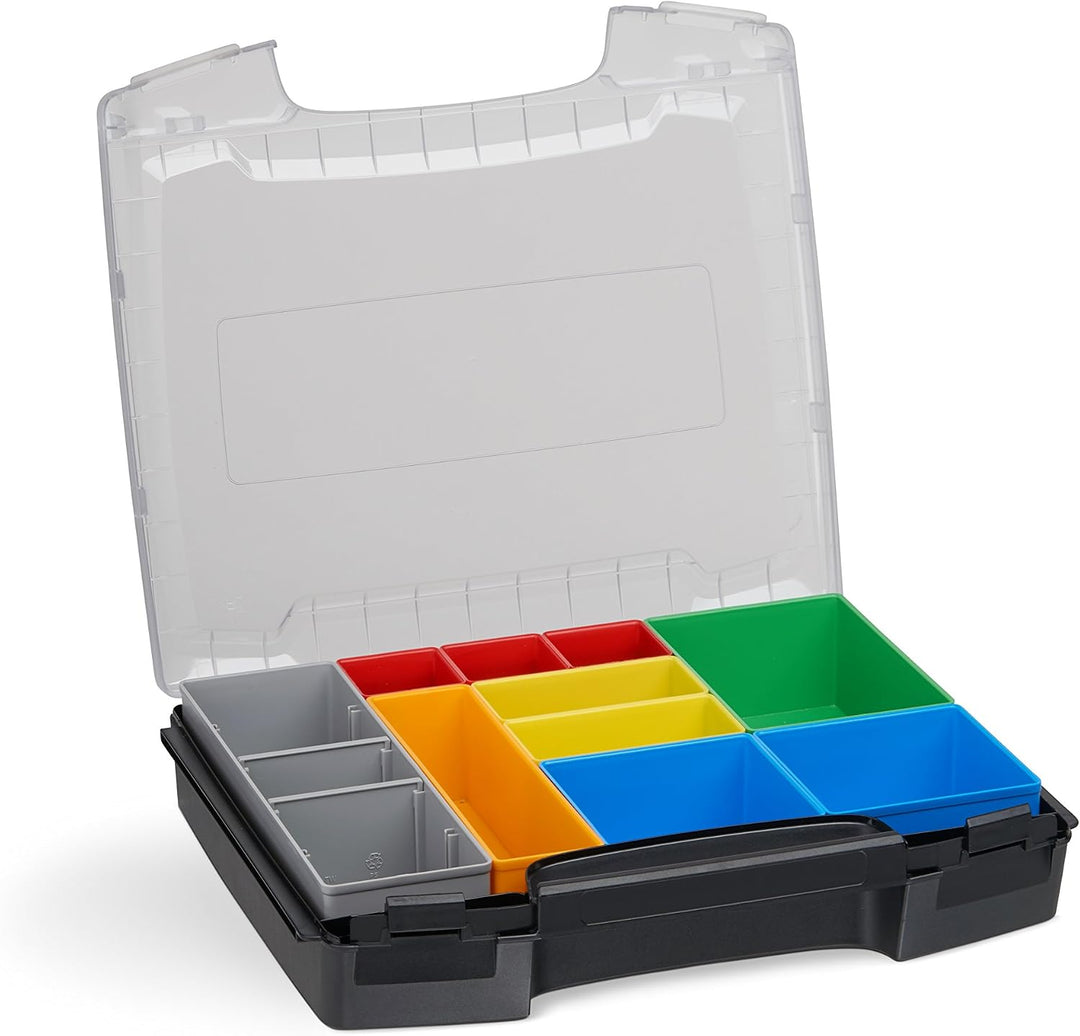 Sortimentskoffer Kunststoff | i-BOXX 72 3er Set (schwarz) mit Insetboxen H3, B3 &amp; C3 | Für i-BOXX RA