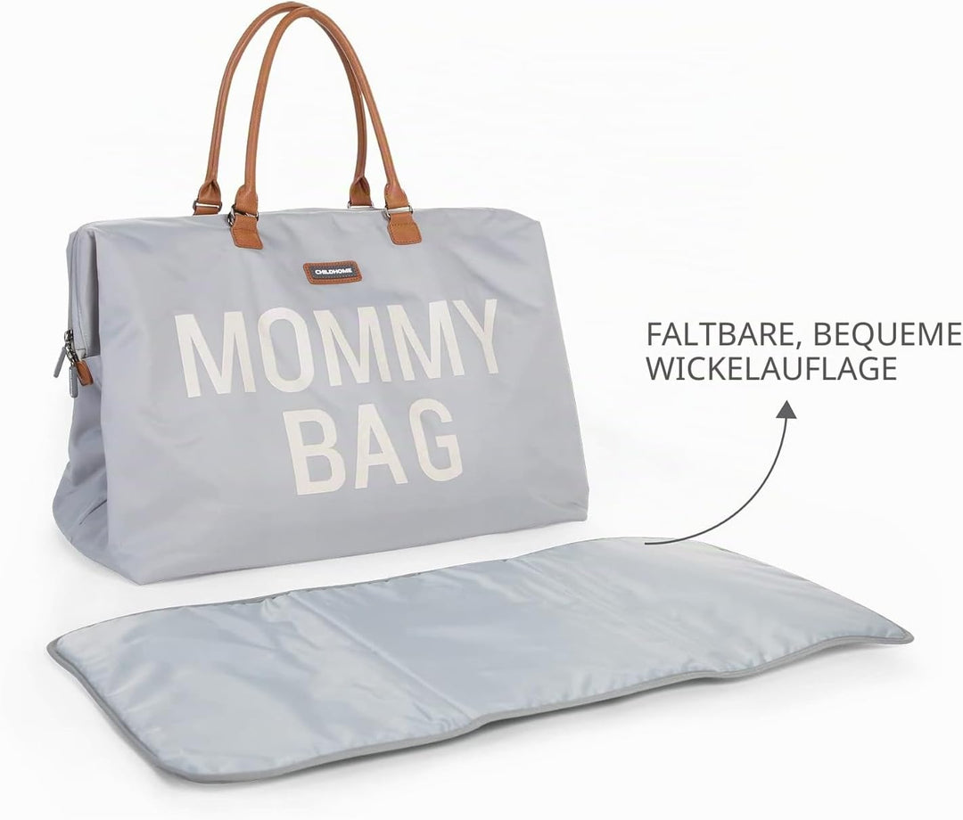 CHILDHOME Mommy Bag, Wickeltasche, Mutterschaft, Reisetasche, grosse Kapazität, Wickelunterlage, ver
