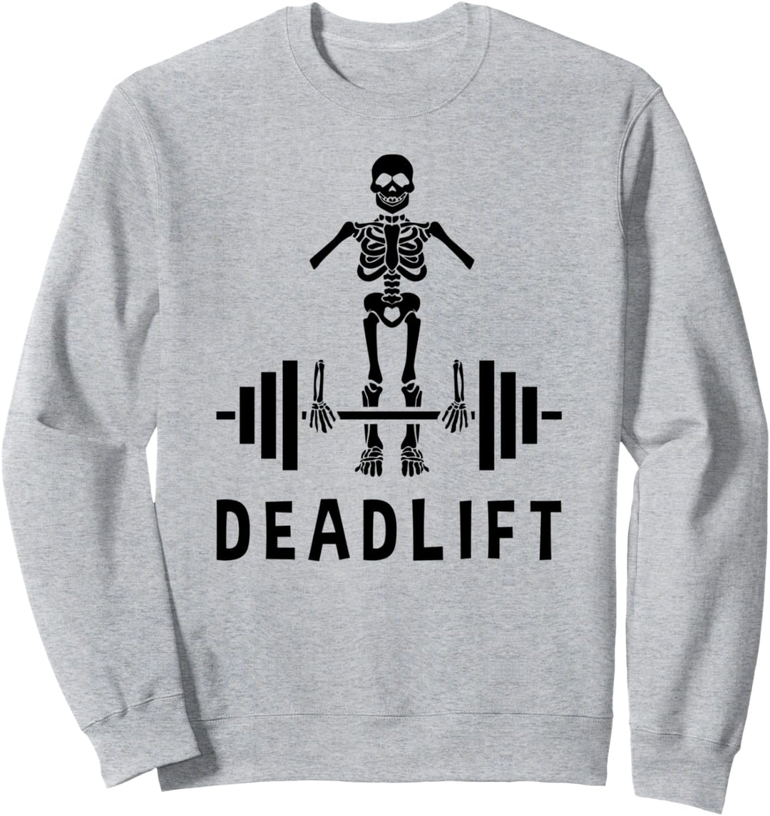 Kreuzheben Skelett - Lustiges Fitnessstudio Sweatshirt