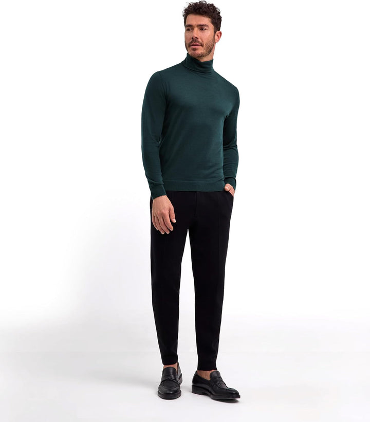 FALKE Herren Basic Roll Neck Rollkragen Pullover elegant klassisch für Business und Freizeit mit Rol