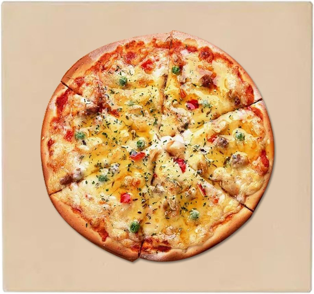 Grill Pizzastein,Backblech Für Küche | Keramik Pizzaplatte Zum Kochen Grillen Backen Brot Innen Auss
