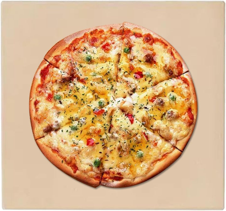Grill Pizzastein,Backblech Für Küche | Keramik Pizzaplatte Zum Kochen Grillen Backen Brot Innen Auss
