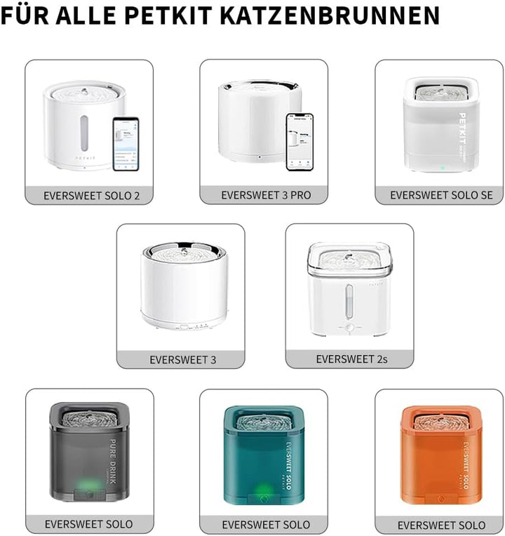 PETKIT CYBERTAIL Eversweet Filter 3.0 5pcs für Katzen Hunde Trinkbrunnen & CYBERTAIL Wasserspender……