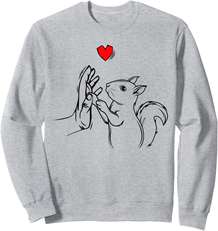 Eichhörnchen Liebe Kinder Damen Geschenk Sweatshirt