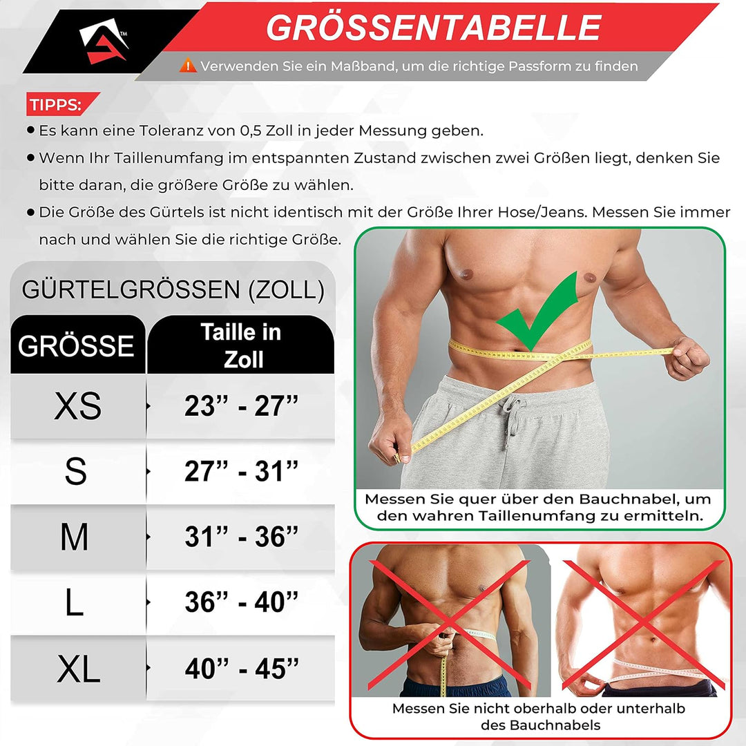 AQF Gewichthebergürtel, 4"/10.2cm Autolock Nylon Gürtel, Functional Training Bodybuilding Fitness Gü