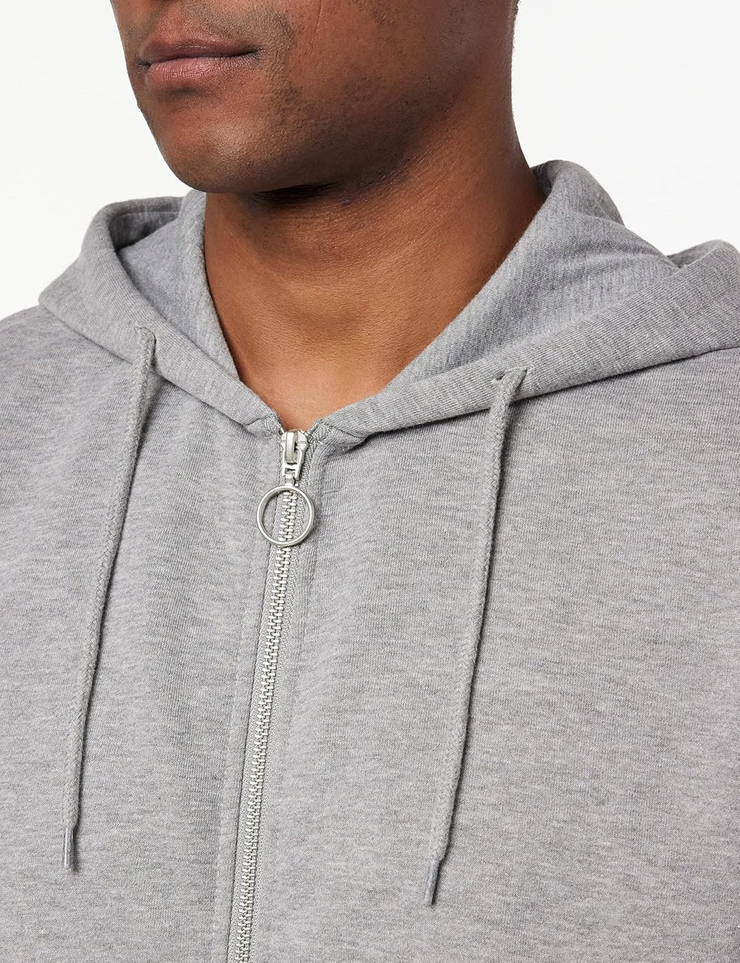 JACK & JONES Herren Jorbrink Sweat Zip Through Hood Kapuzenjacke S Light Grey Melange, S Light Grey
