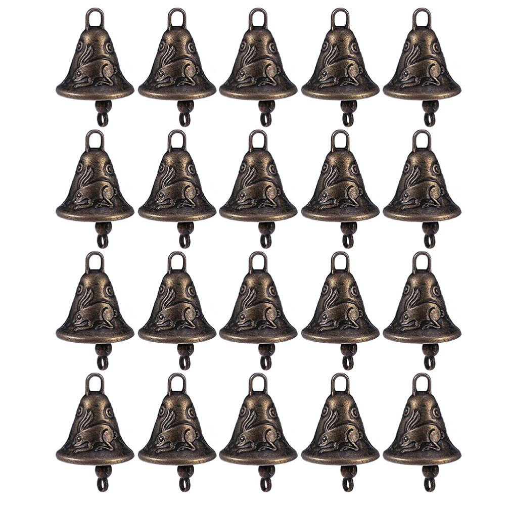 YARNOW Glöckchen Metall Vintage Antike Wind Glocken Anhänger Basteln Handwerk Glocken Feng Shui Glüc