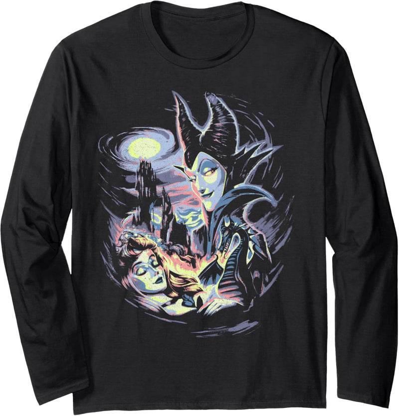 Disney Sleeping Beauty Maleficent Painting Langarmshirt