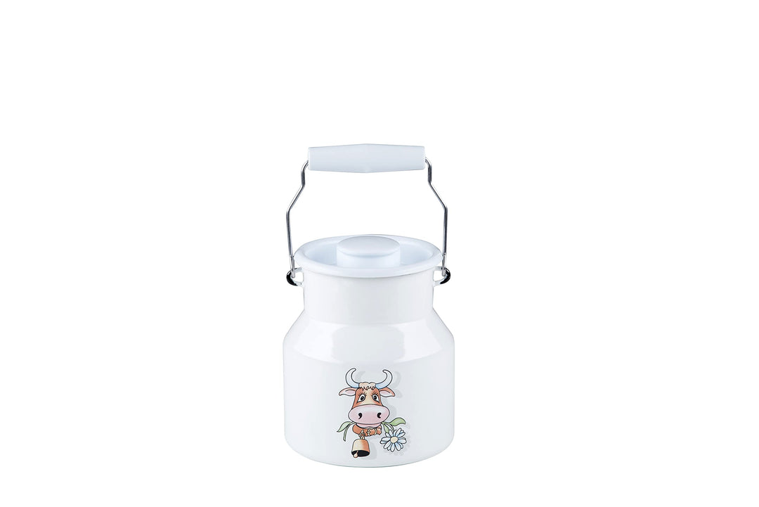 Riess, 0505-084, Milchkanne mit Deckel 1L, ALMLIESEL, Weiss, Vol. (rec.): 1,3 Liter, Made in Österre