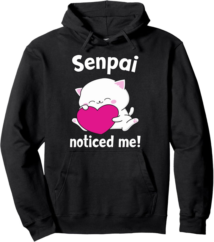 Anime Kawaii Katze Senpai Noticed Me Otaku Mädchen Pullover Hoodie
