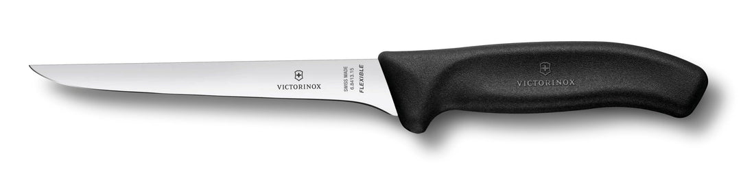 Victorinox, Swiss Classic, Profi Ausbeinmesser, Extra Scharfe Klinge, gerader Schliff, 15 cm, Robust