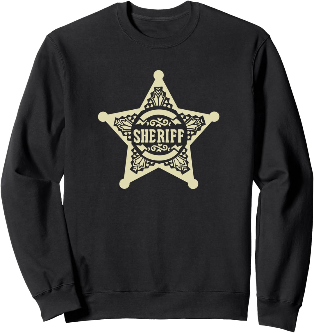 Sheriffstern, Sheriff Stern, Karneval, Fasching, Kostüm Sweatshirt
